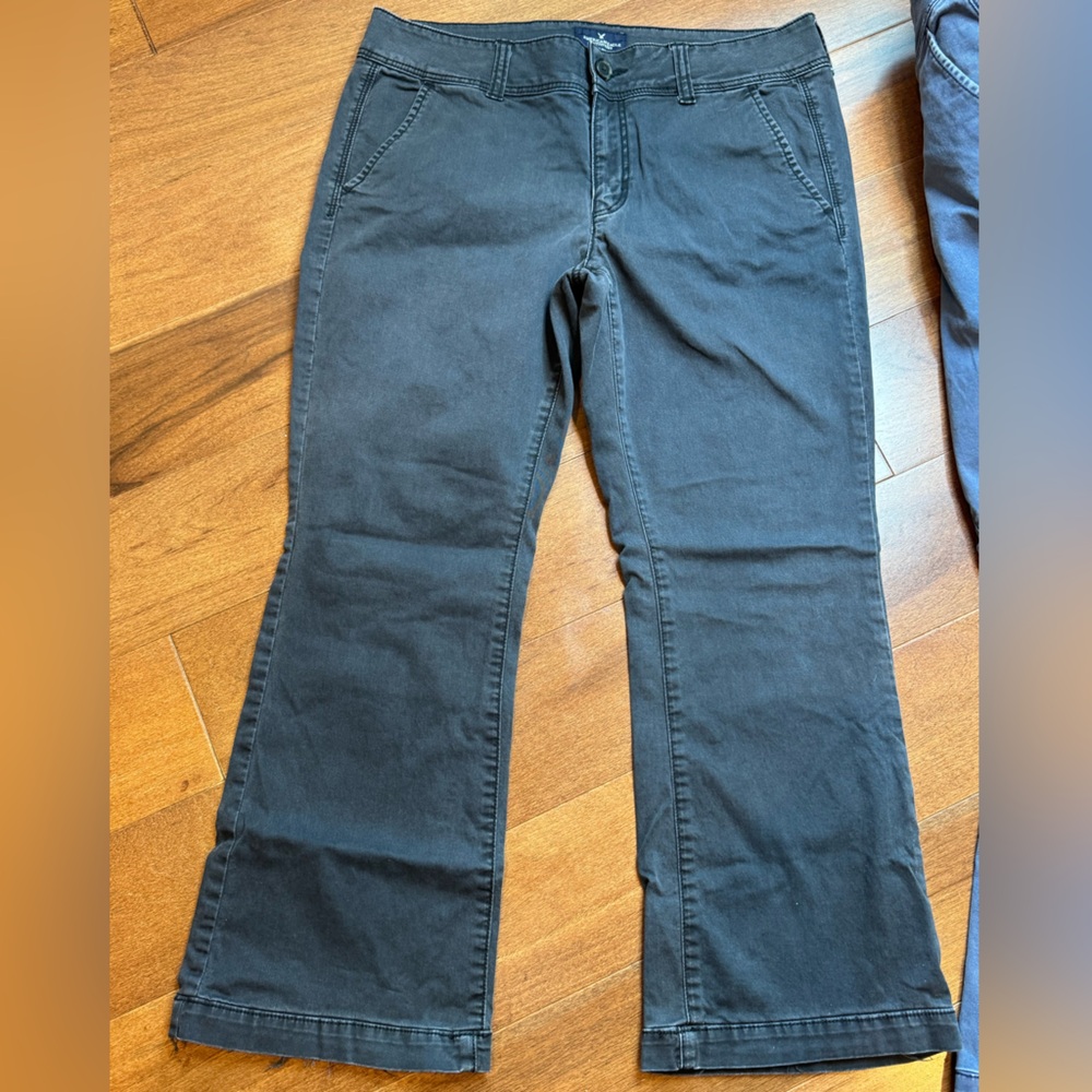 AE Black & Blue Stretch Pants - Picture 7 of 13